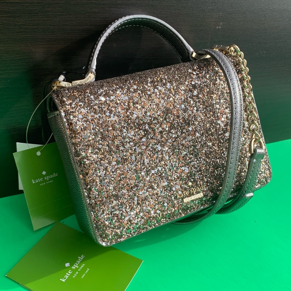 Kate Spade Maisie Laurel Way Glitter Crossbody Bag - Picture 4 of 8